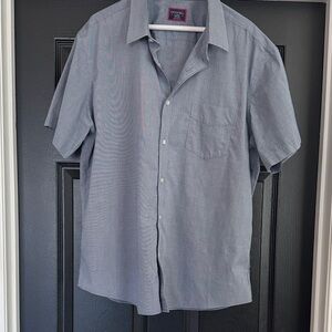 UNTUCKIT Men's X-Large Blue Petrus Button Down Wrinkle Free Shirt